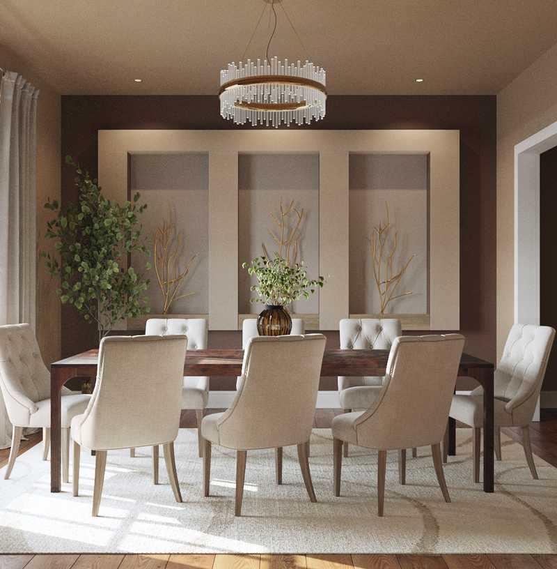 Modern, Minimal, Scandinavian Dining Room Design by Havenly Interior Designer Chante