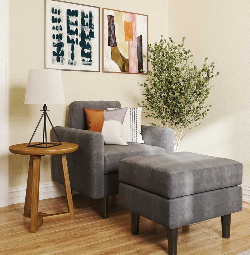 Industrial, Midcentury Modern Office Design by Havenly Interior Designer Alycia