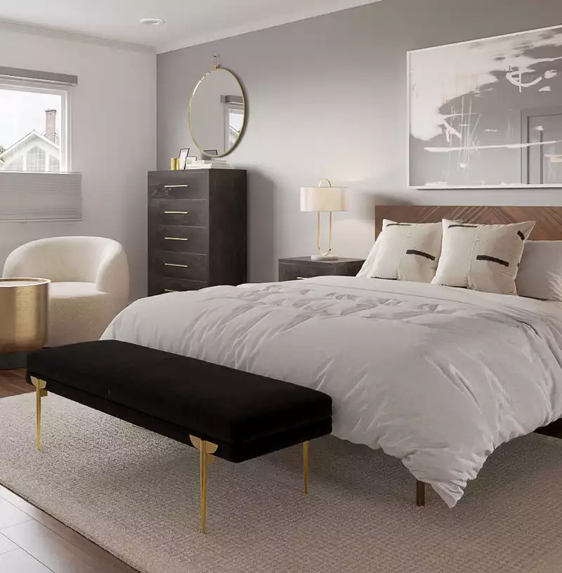 Modern, Scandinavian Bedroom Design by Havenly Interior Designer Maria