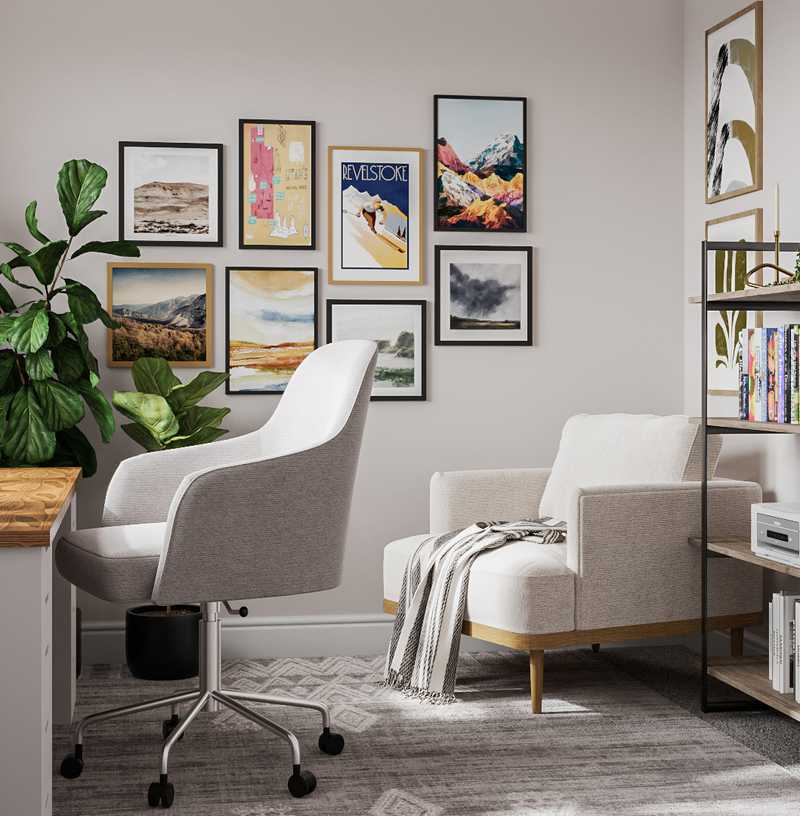 Scandinavian Office Design by Havenly Interior Designer Camila