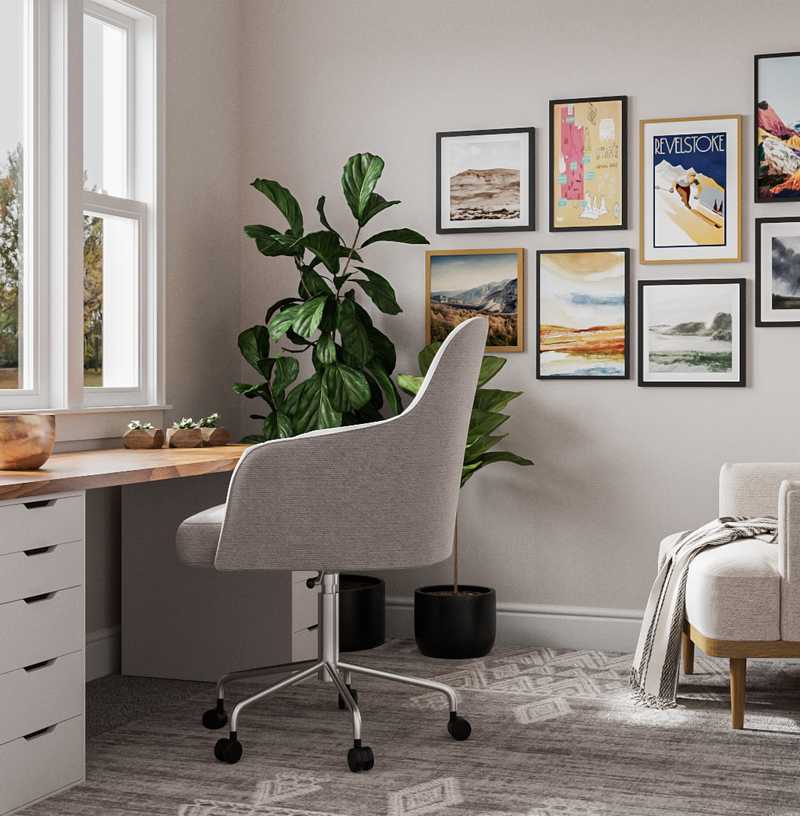 Scandinavian Office Design by Havenly Interior Designer Camila