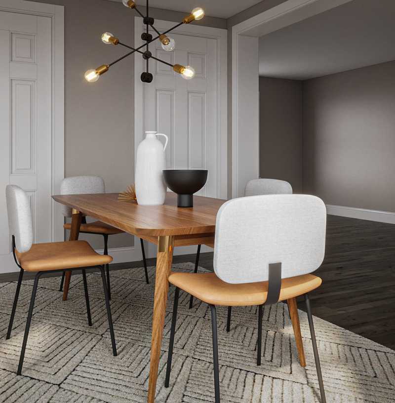 Midcentury Modern, Scandinavian Dining Room Design by Havenly Interior Designer Elizabeth