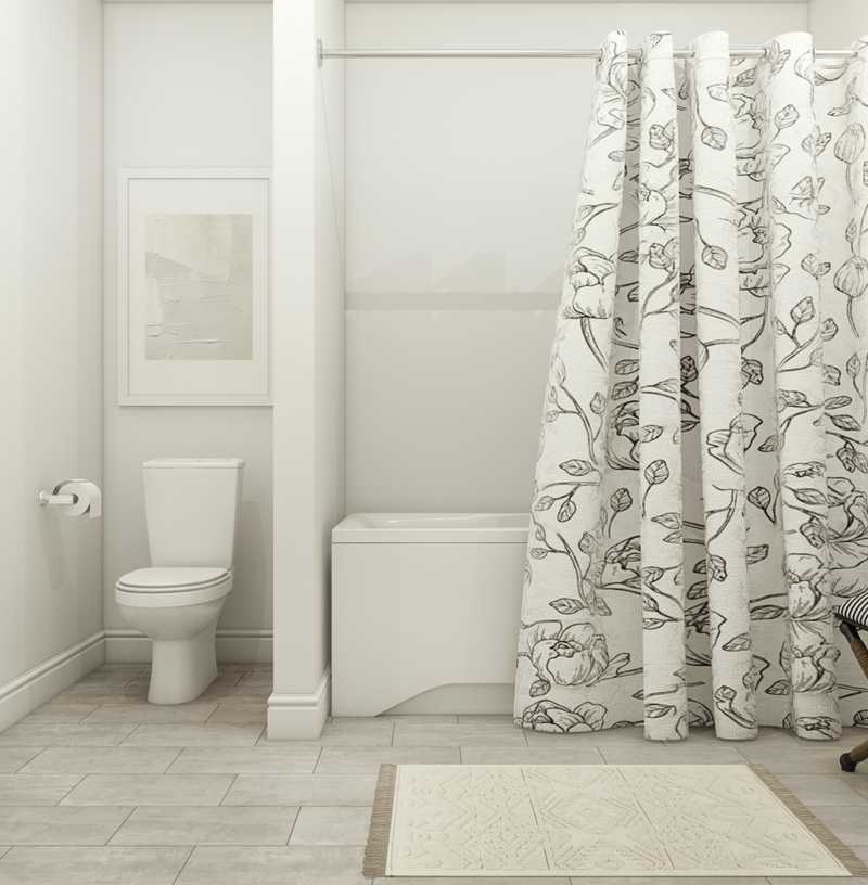 Coastal, Farmhouse Bathroom Design by Havenly Interior Designer Paulina