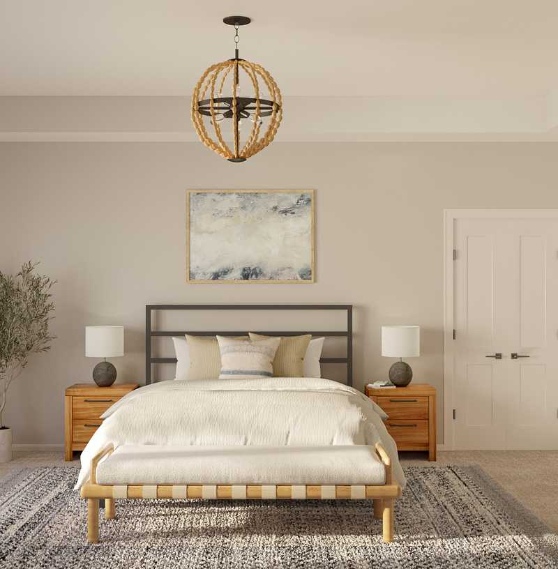 Modern, Industrial, Farmhouse, Midcentury Modern Bedroom Design by Havenly Interior Designer Michelle
