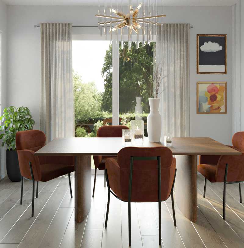 Modern, Eclectic Dining Room Design by Havenly Interior Designer Joanna