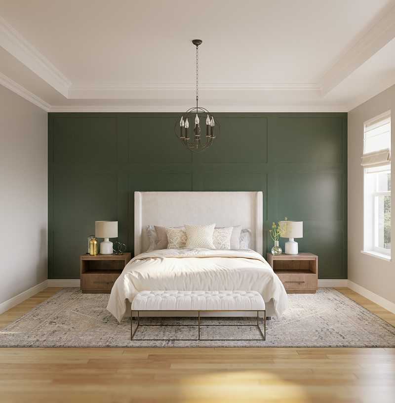 Farmhouse, Transitional Bedroom Design by Havenly Interior Designer Jordi