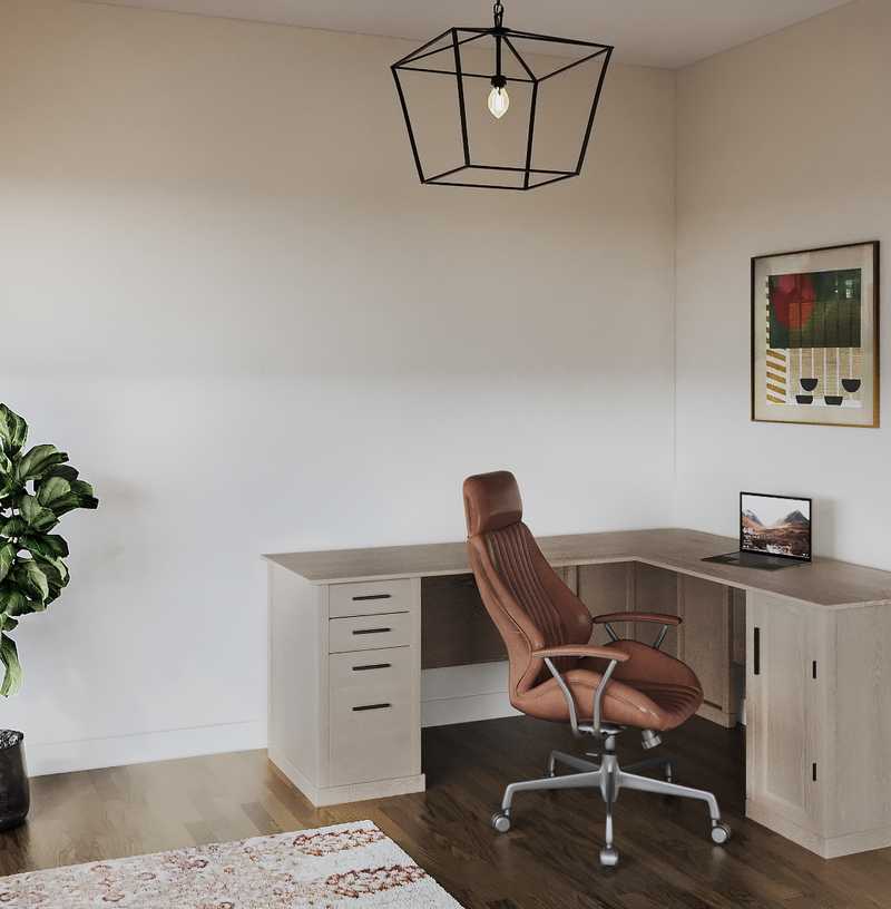 Contemporary, Eclectic, Traditional Office Design by Havenly Interior Designer Alejandra