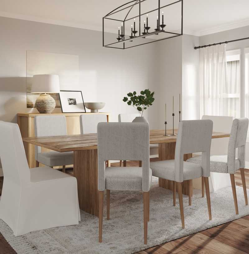 Classic, Farmhouse Dining Room Design by Havenly Interior Designer Alexandra