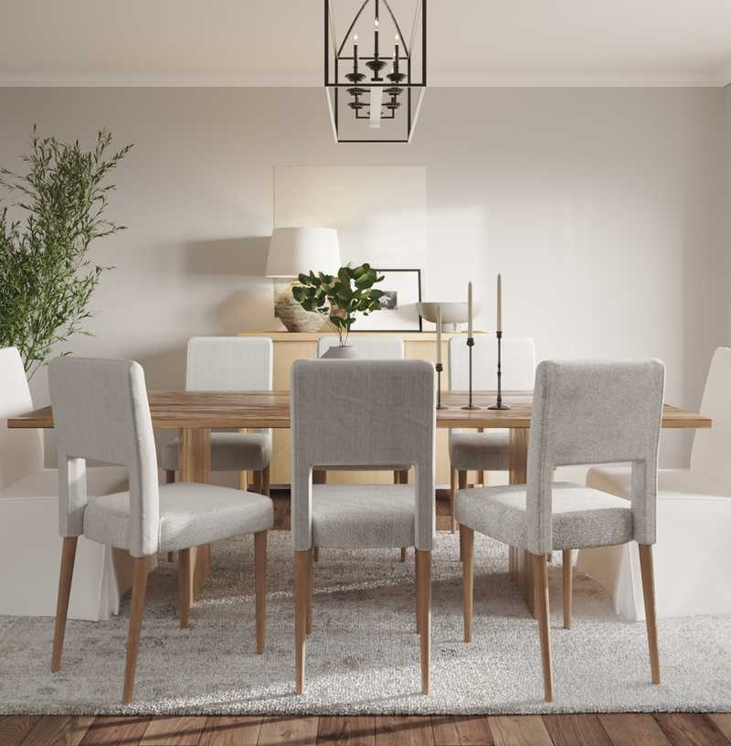 Classic, Farmhouse Dining Room Design by Havenly Interior Designer Alexandra
