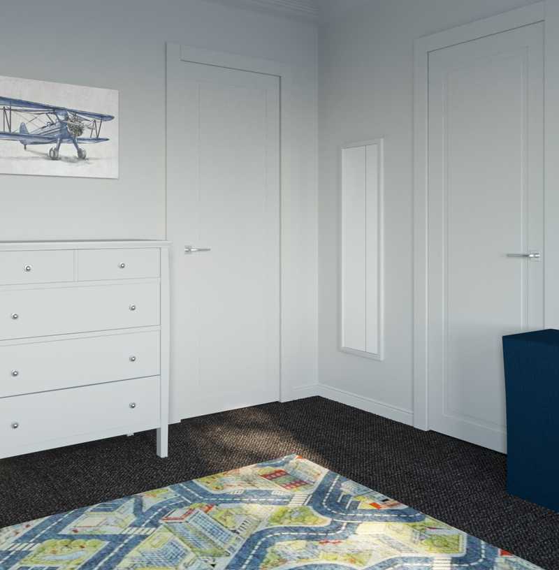 Eclectic, Coastal, Farmhouse Bedroom Design by Havenly Interior Designer Julia