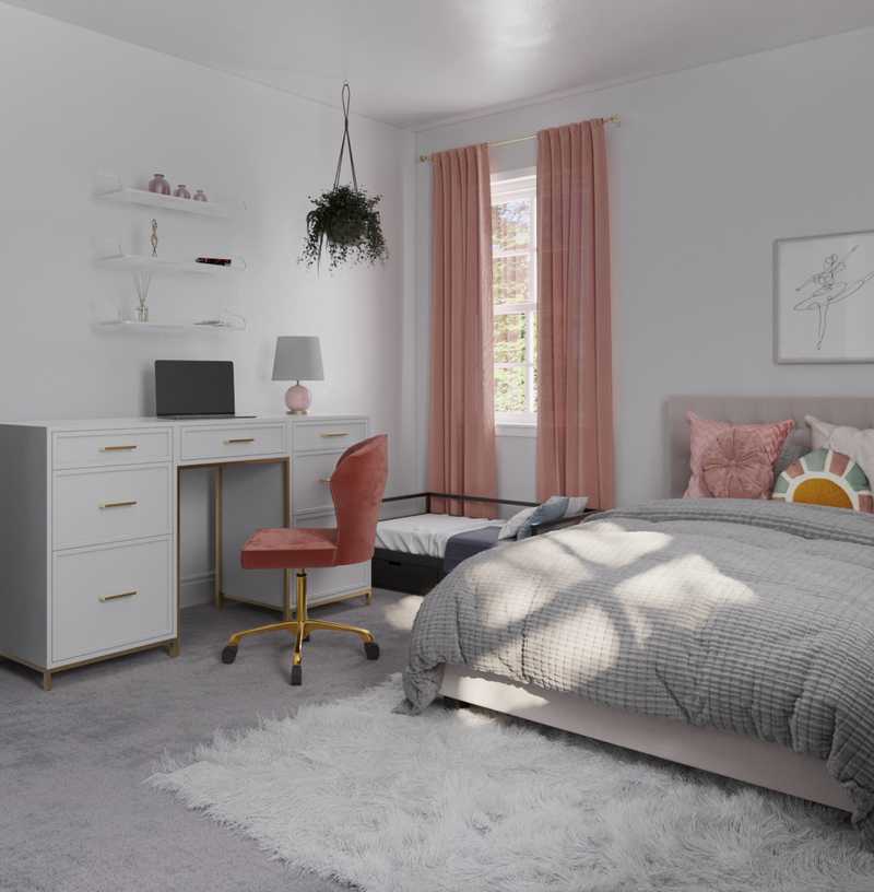 Classic, Glam, Minimal, Preppy Bedroom Design by Havenly Interior Designer Isadora