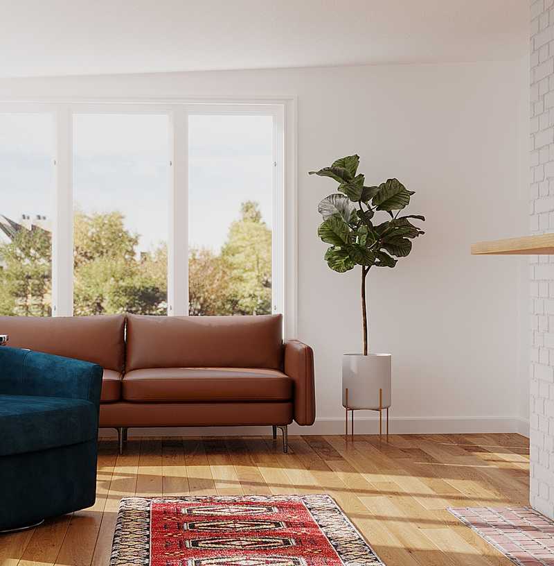 Eclectic, Midcentury Modern Reading Room Design by Havenly Interior Designer Luciano