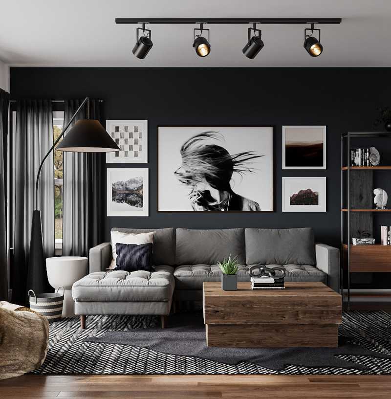 Modern, Industrial Living Room Design by Havenly Interior Designer Marlene
