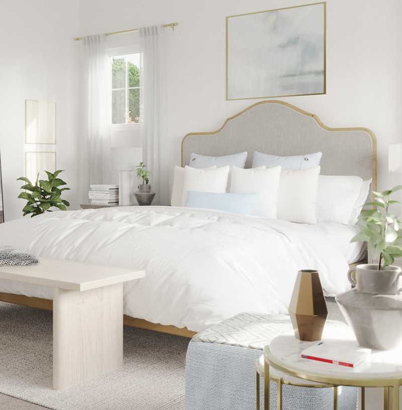 Modern, Rustic, Minimal, Preppy, Scandinavian Bedroom Design by Havenly Interior Designer Amanda
