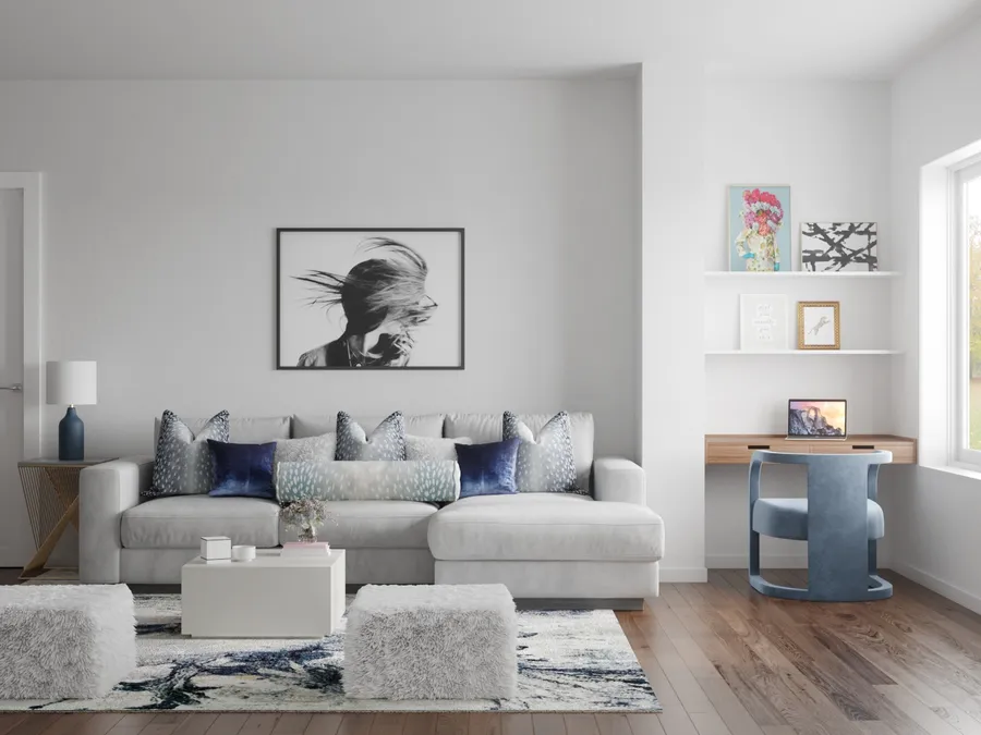 Living Room · Contemporary designed by Jenna