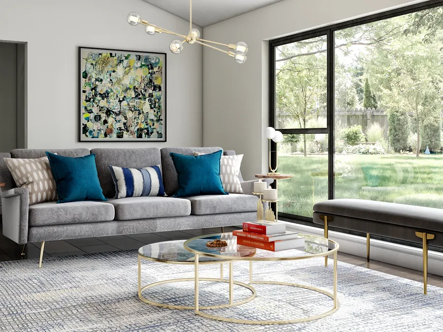 Living Room · Contemporary designed by Jenna