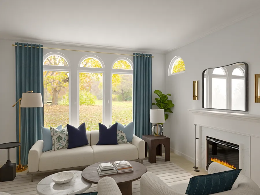 Living Room · Modern designed by Courtney