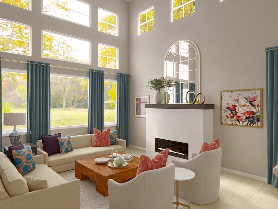 Living Room · Modern designed by Courtney