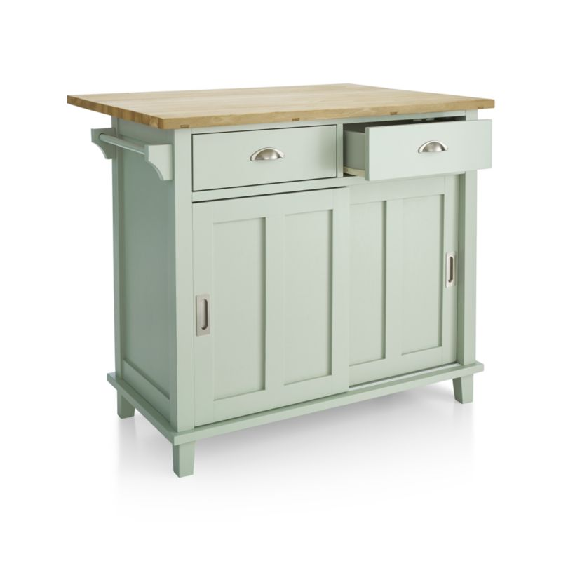 Belmont Mint Kitchen Island Crate And, Crate And Barrel Belmont White Kitchen Island
