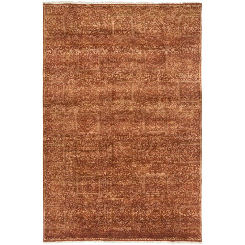 Surya Empress Hand Knotted Wool Rust, 3 6 X 5 Rug Size