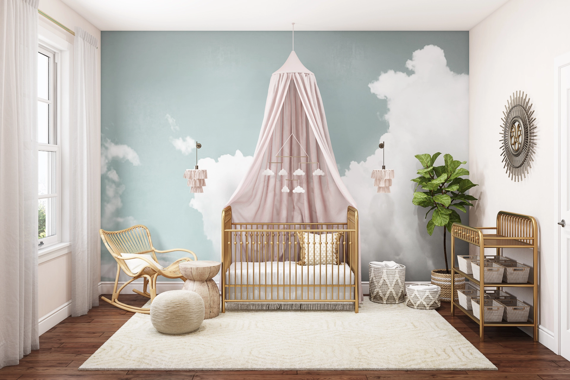Serena and lily clearance macrame crib skirt