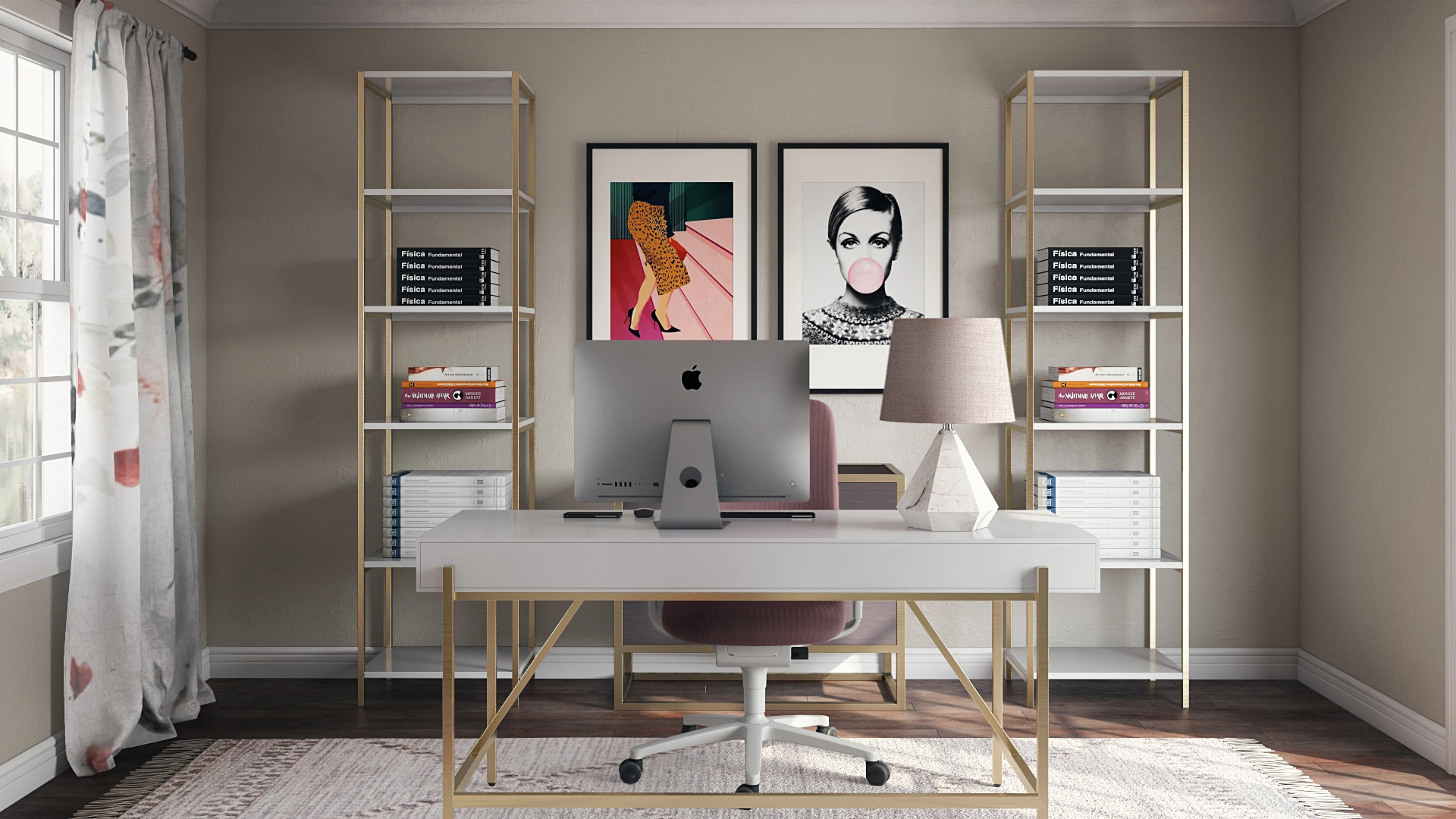 Contemporary and Glam Office Design Ideas by Erin Havenly