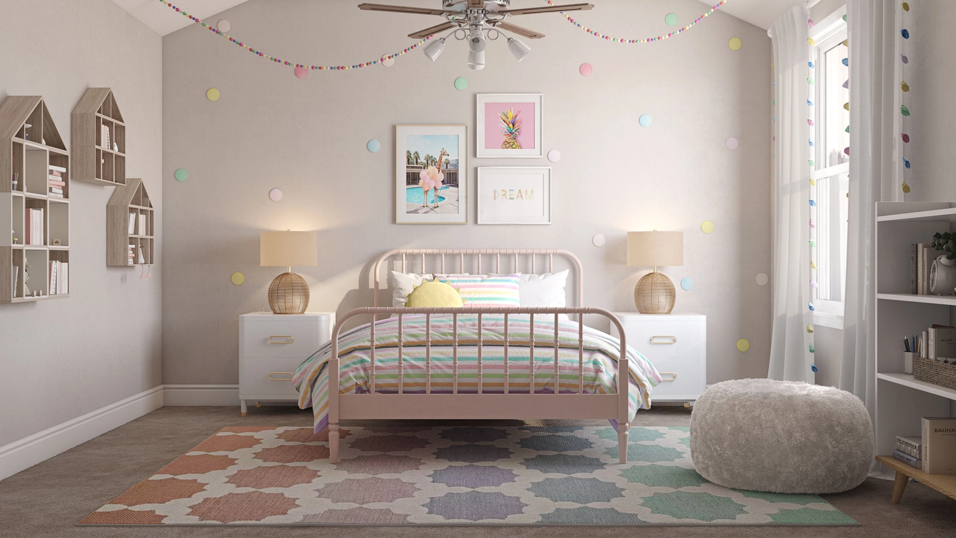 Pottery barn pink bed online