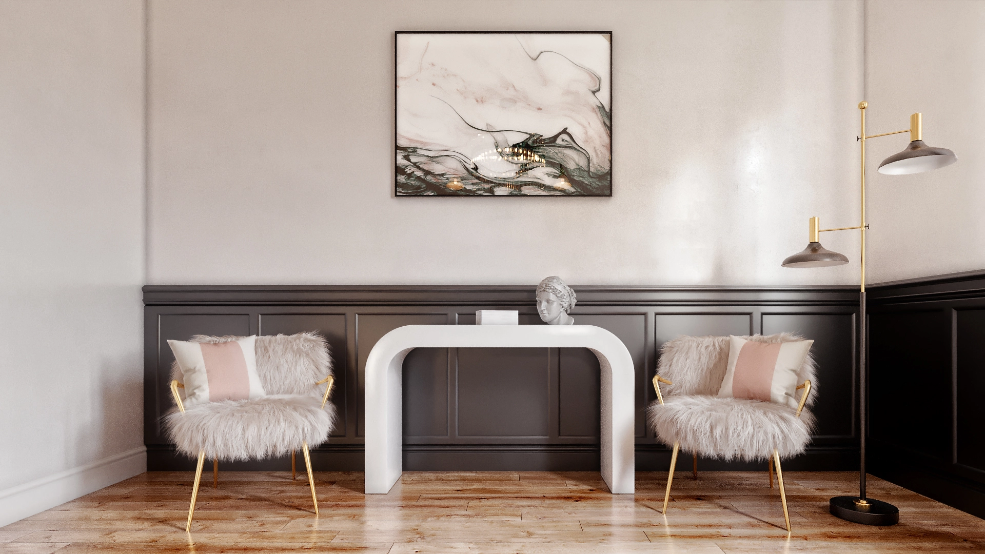 Lefebre wingback shop chair