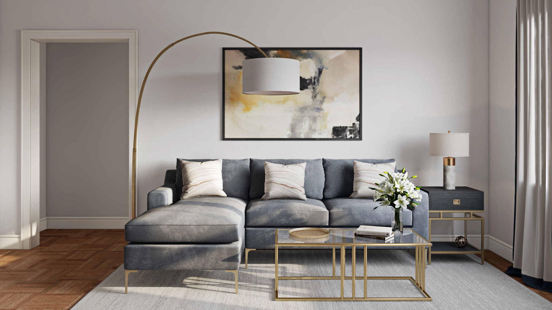 Enrique cross legs coffee table discount