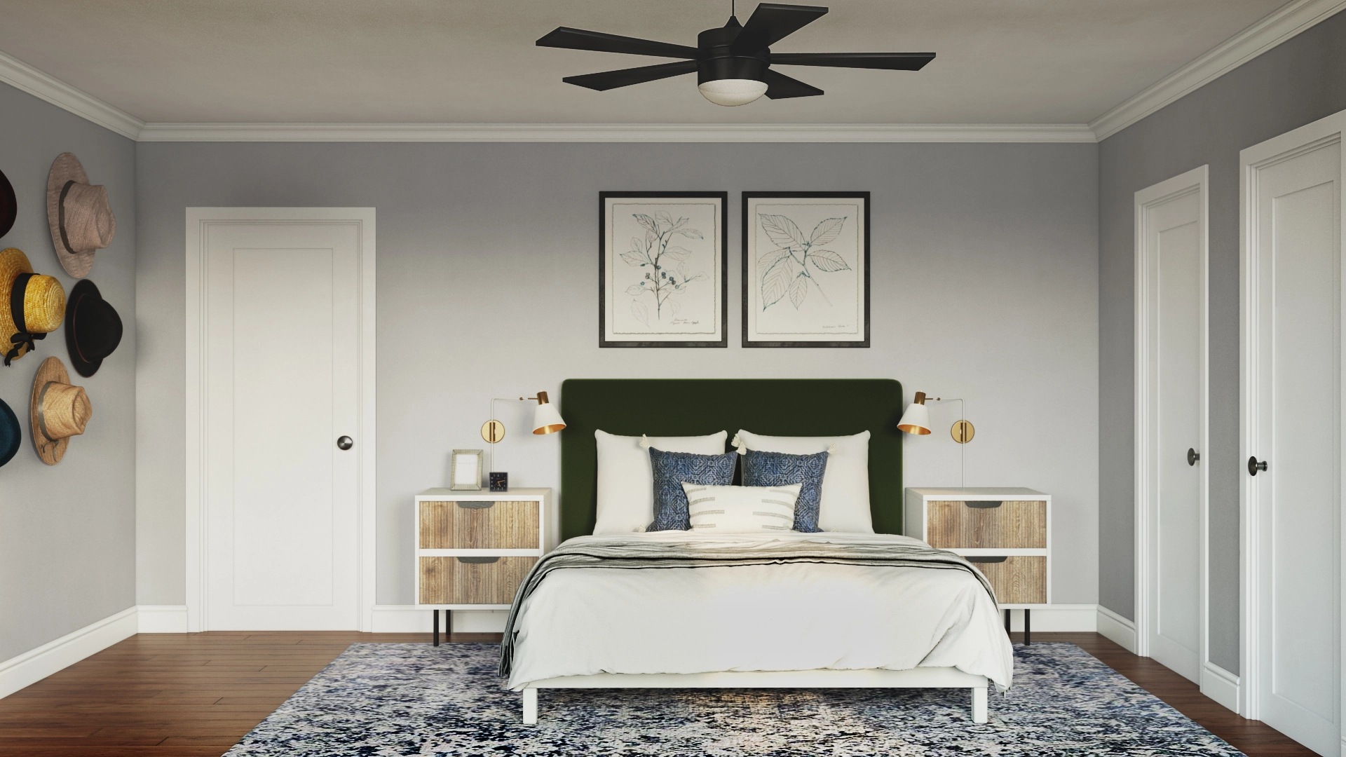 Cansler upholstered panel headboard deals