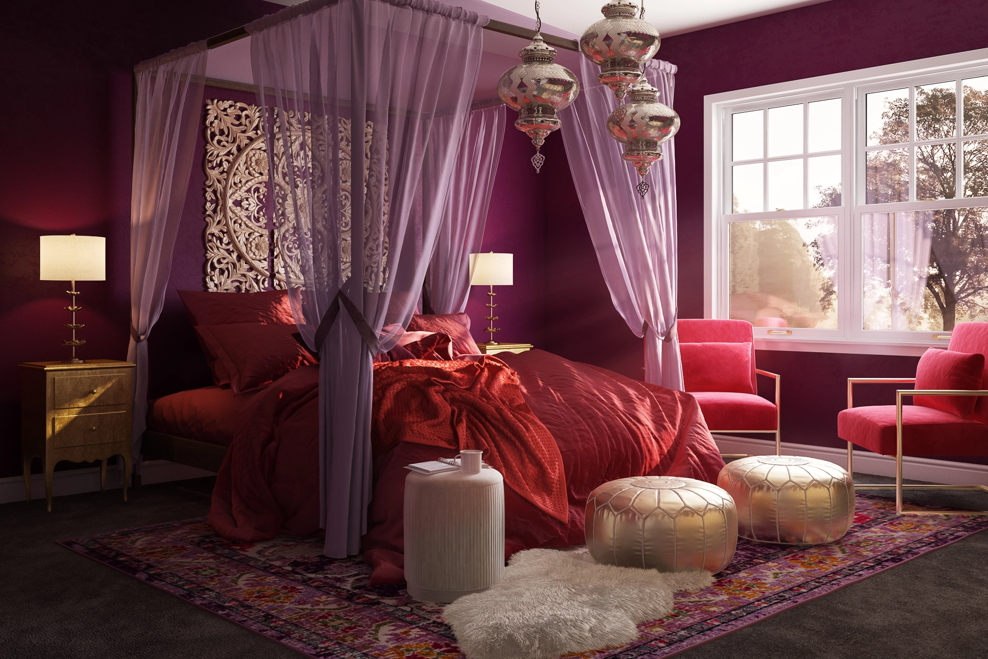 Alexandra low profile canopy bed deals