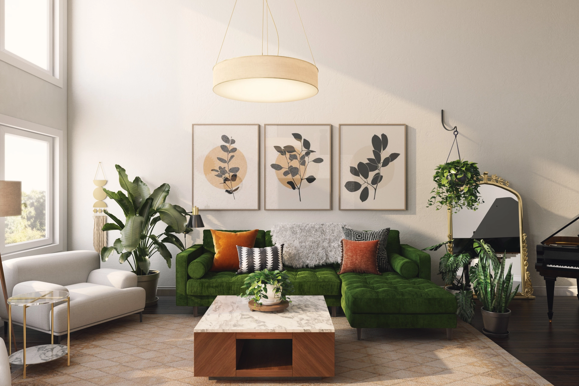 Palma woven pendant light deals