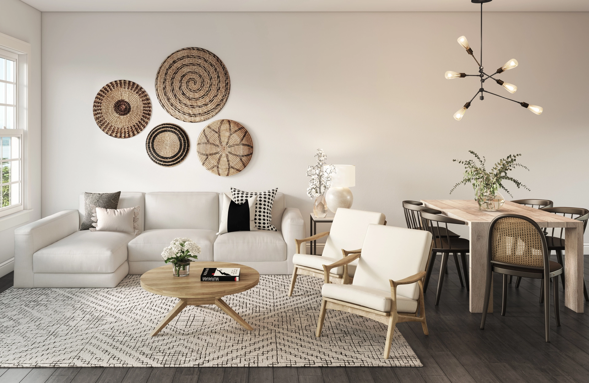 Blox whitewash clearance dining table