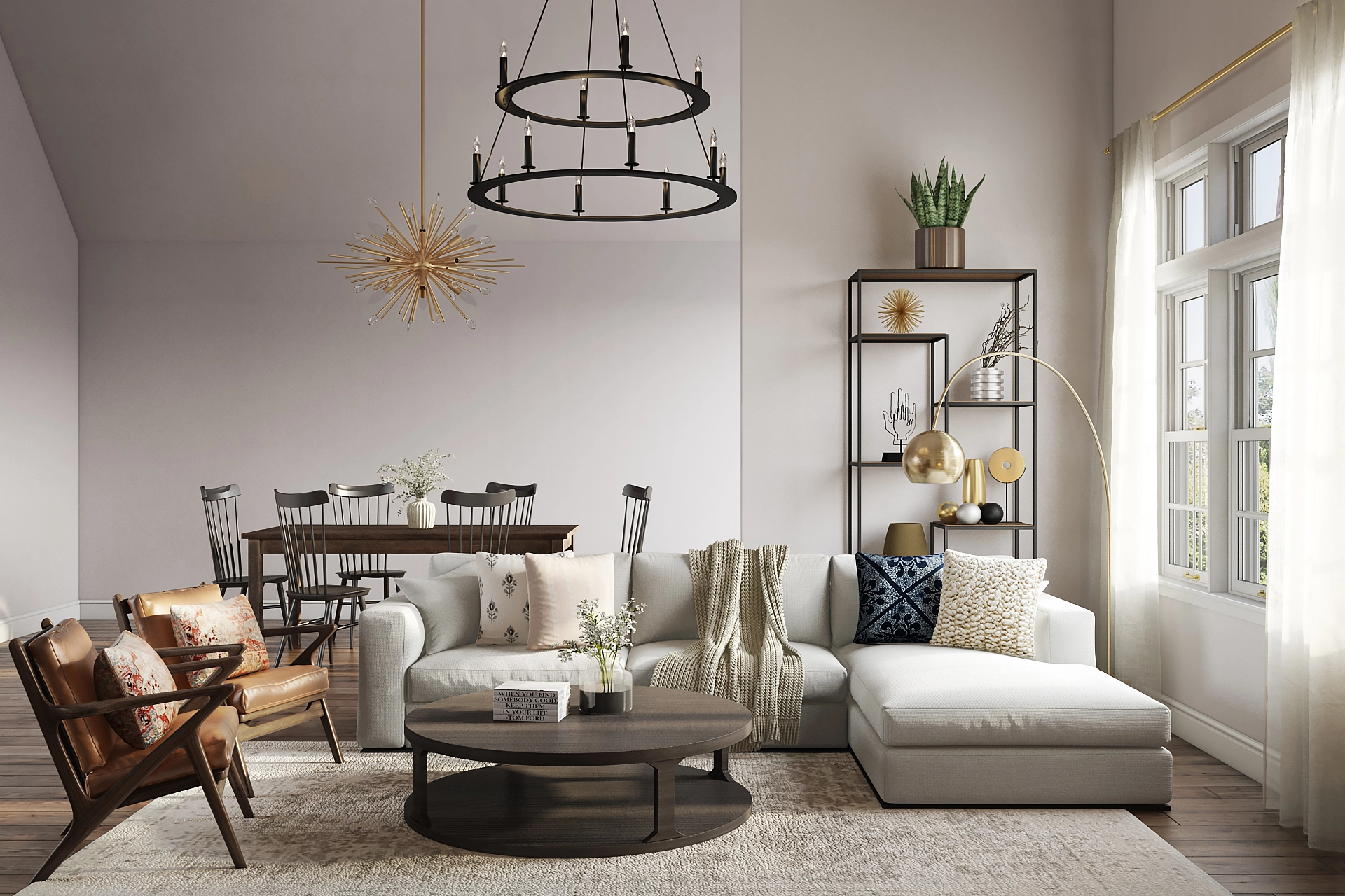 Lynden glass round chandelier deals