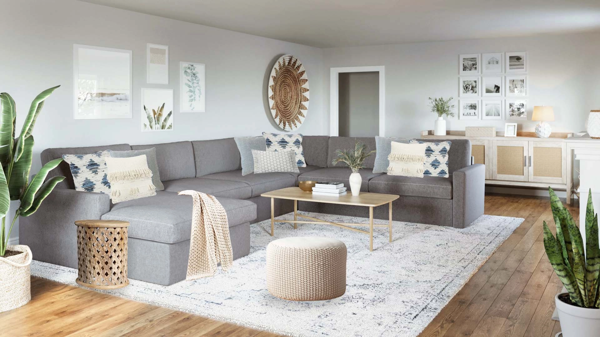 Axis 4 Piece Sectional Sofa Crate and Barrel Havenly