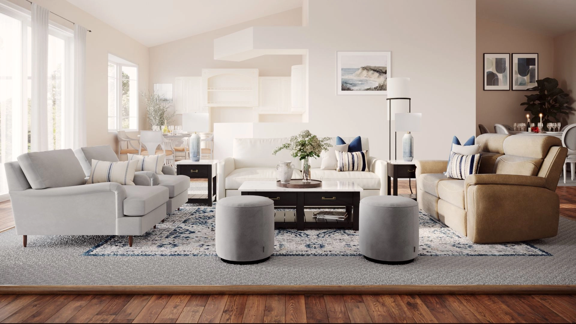 Crate and barrel zoey ottoman sale
