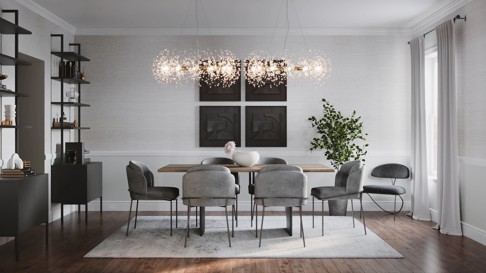 Linen credenza store