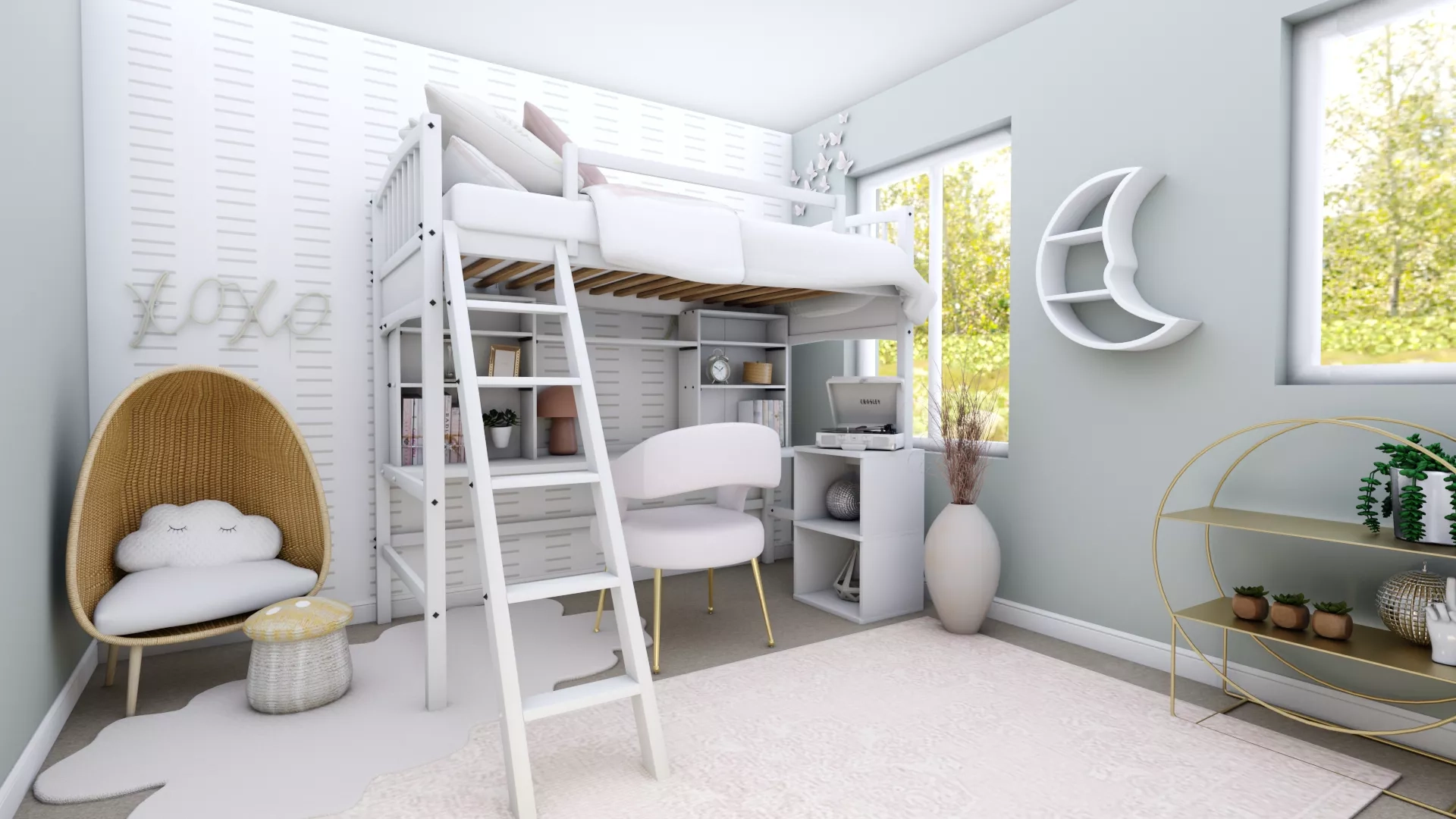 Zuniga twin loft sales bed