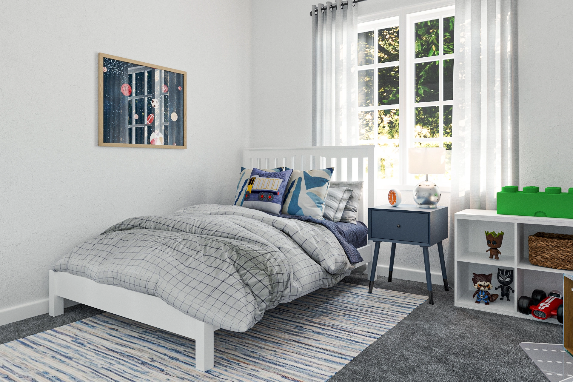 Charlie low sales footboard bed