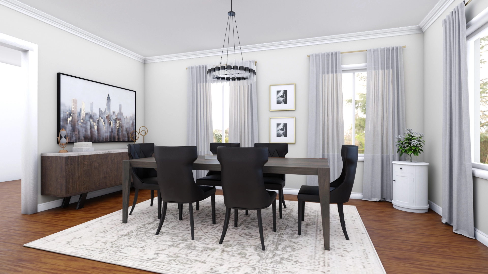 Morris ash grey reclaimed wood extension dining clearance table