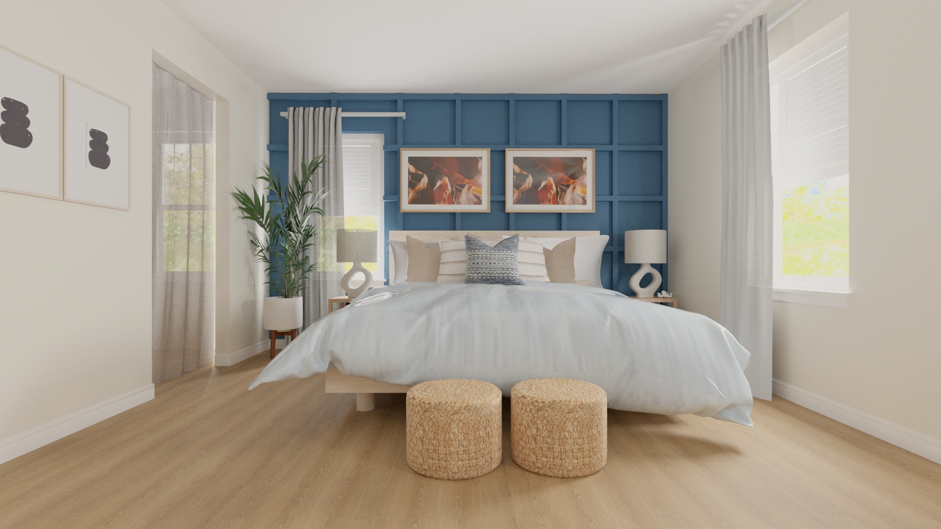 Cayman platform 2024 bed & headboard
