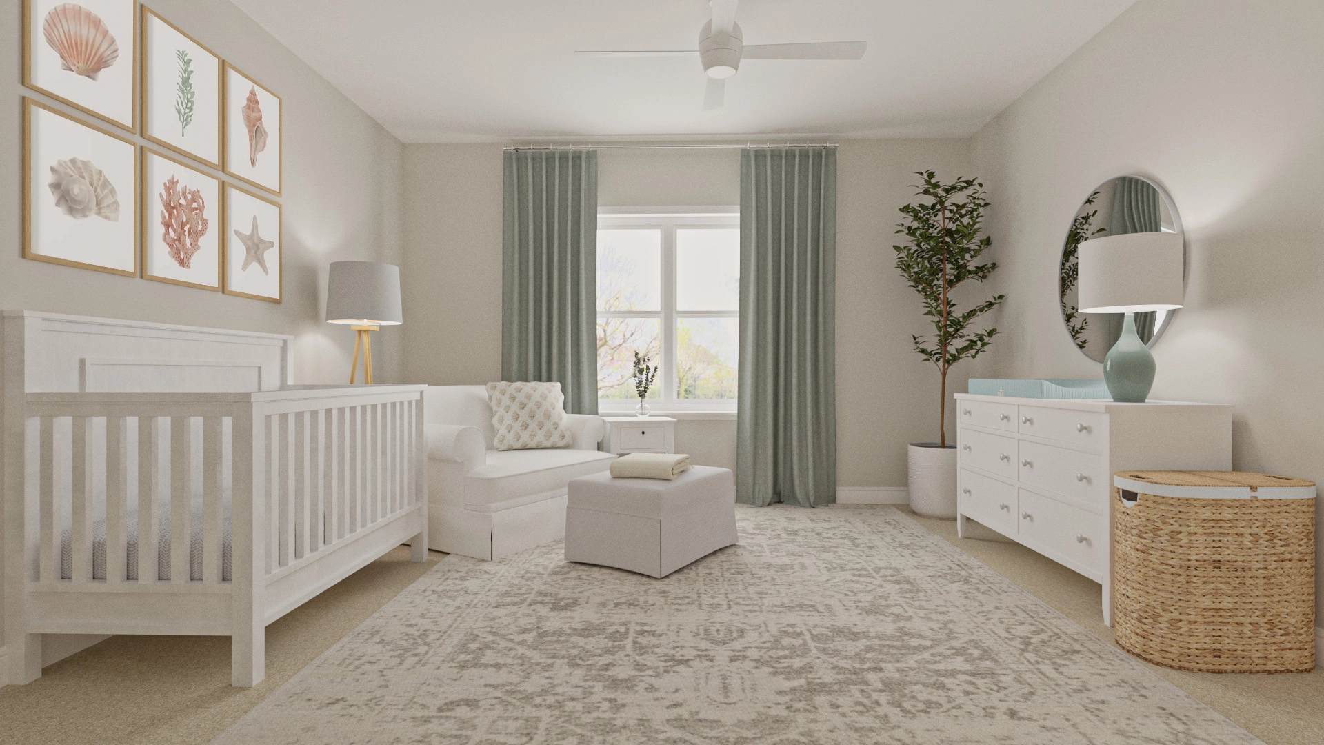 Fillmore 4 in 1 Convertible Crib Simply White Pottery Barn Kids