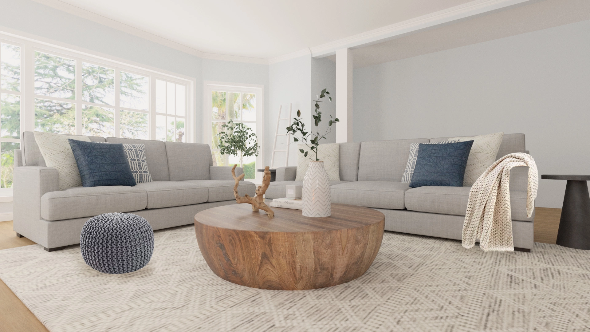 Arteriors jacob sale round coffee table