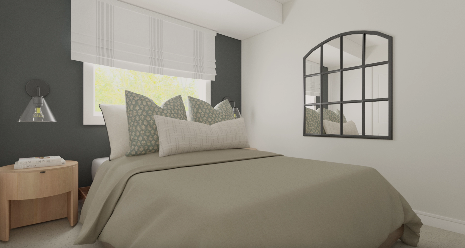 Basi walnut sales queen bed frame