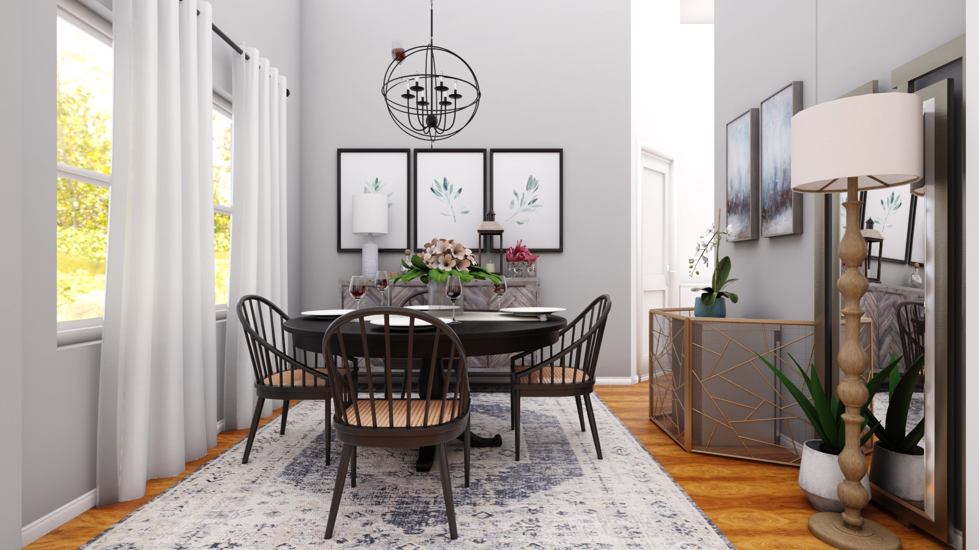 Crate and barrel deals black dining table