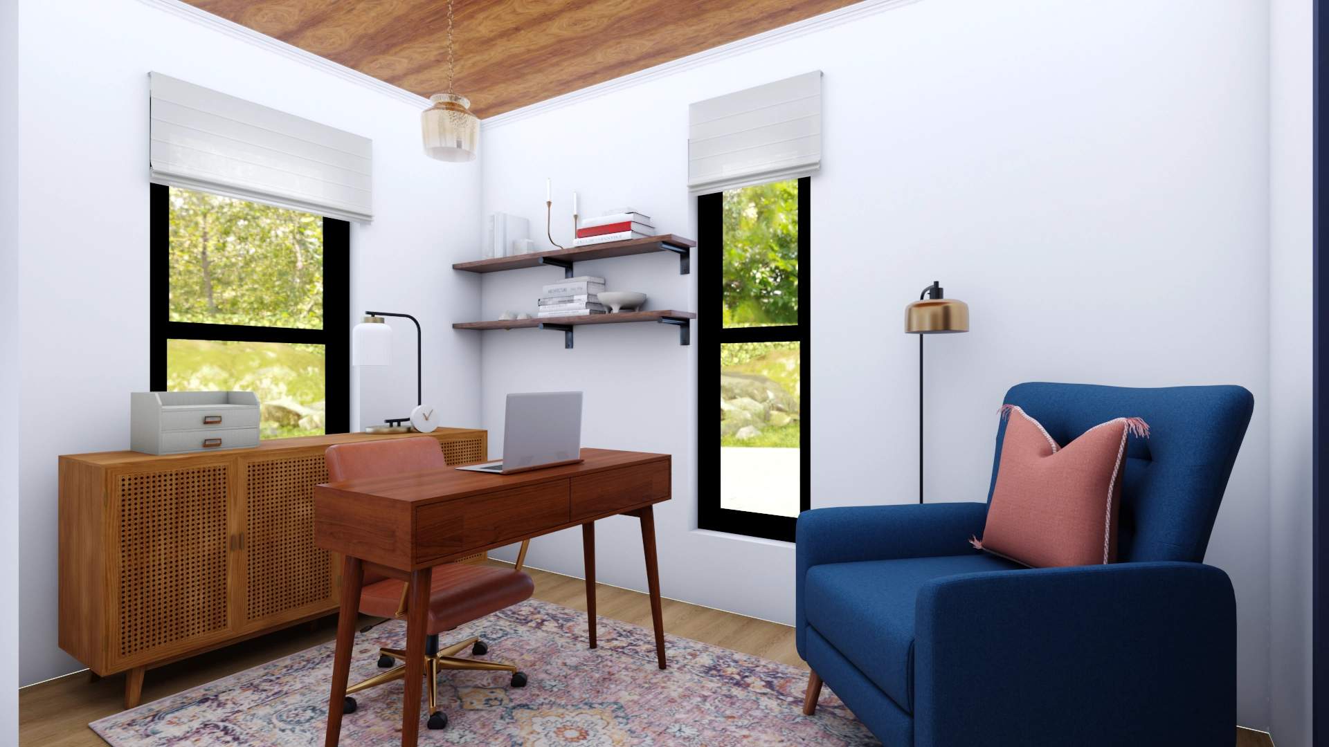 Aliyah solid deals wood desk