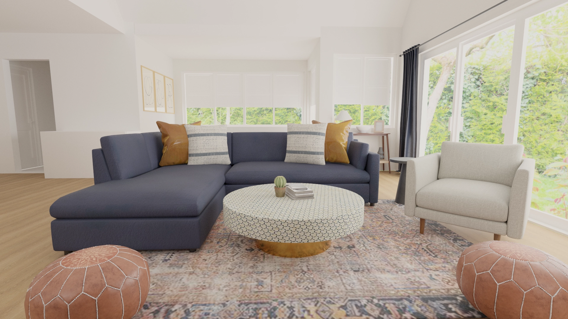 Targua optical online inlay coffee table