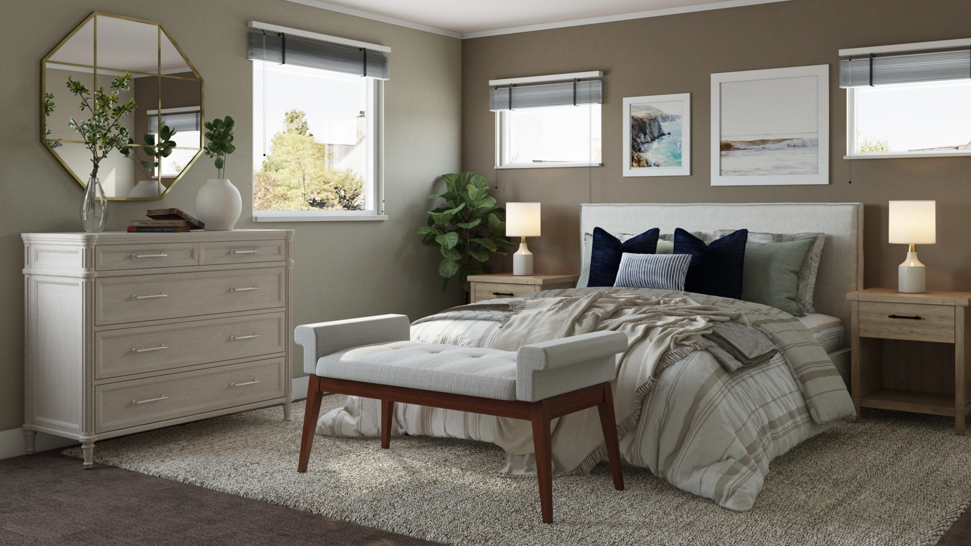 Hampton 5 drawer dresser cheap