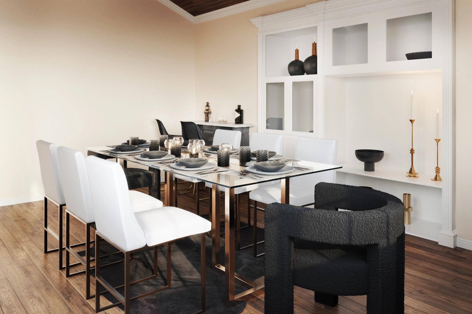 Silverado brass clearance dining table
