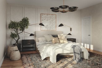 Contemporary, Eclectic, Bohemian Bedroom by Havenly Interior Designer Ghianella